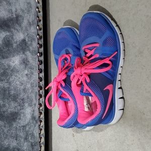 Nike Pink and Blue Cute Rubber Shoes